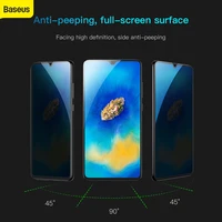baseus 0 3mm tempered glass privacy screen protector for huawei mate20 protective glass for huawei mate20 black