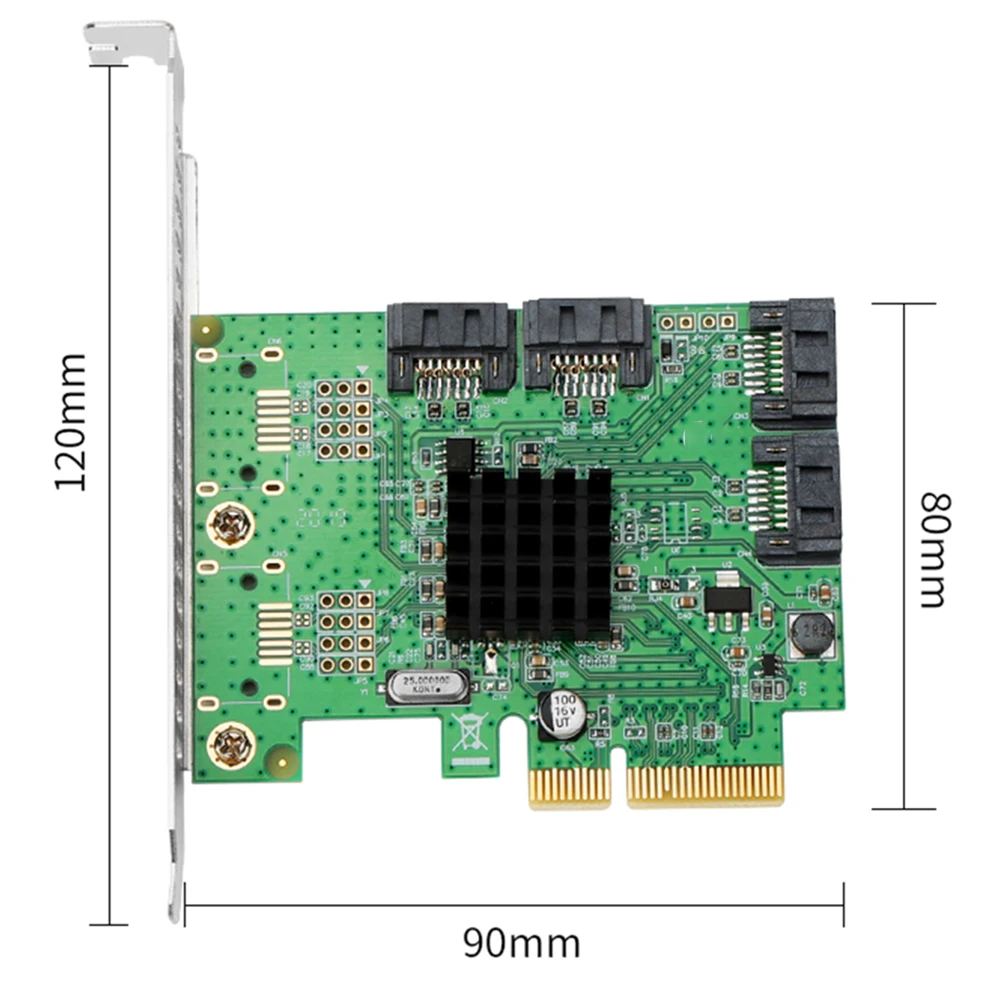 

PCI-E X4 to SATA 3.0 Adapter PCI-Express SATA 6Gbps RAID Controller Card Expansion Card HDD RAID System