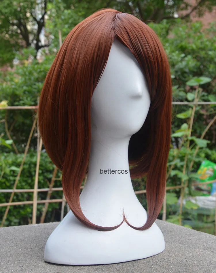 Мой герой Академии Boku без Хиро Академия Uraraka Ochako Косплэй парики короткие