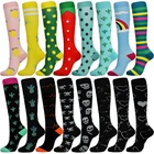 Спортивные Компрессионные чулки для бега, для ухода за кожей при отеках, диабете, варикозе, циркуляции крови