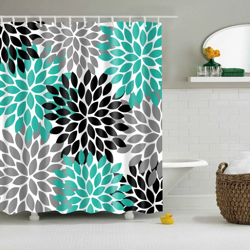 22262 Dafield, тропические растения, пальмы, банановые листья, устойчивые к плесени, полиэфирная ткань, украшение для ванной комнаты, полиэфирная занавеска для душа - Color: 22262