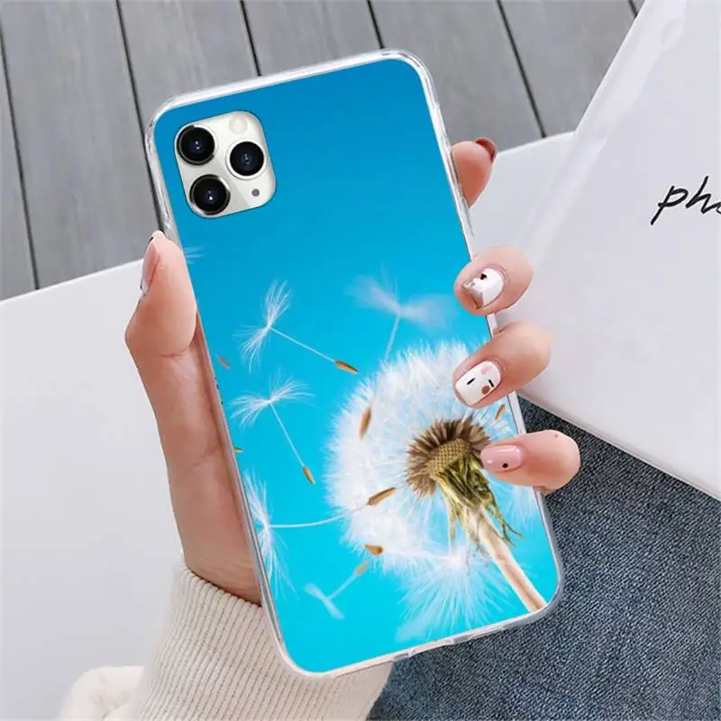 

Dandelion flying flower Phone Case For iphone 12 5 5s 5c se 6 6s 7 8 plus x xs xr 11 pro max mini