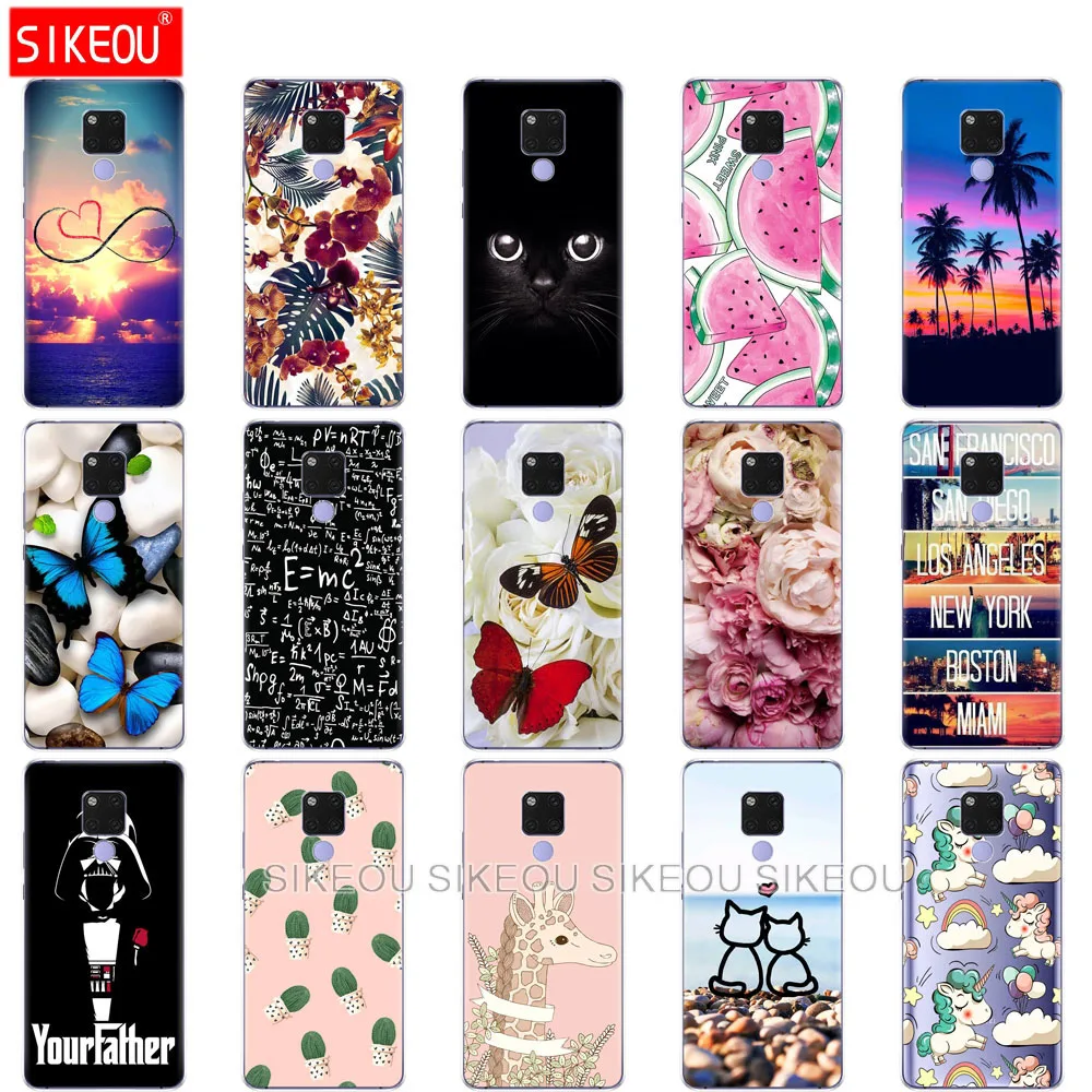 Мягкий силиконовый чехол для телефона Huawei Mate 20 pro прозрачный мягкий ТПУ X mate20