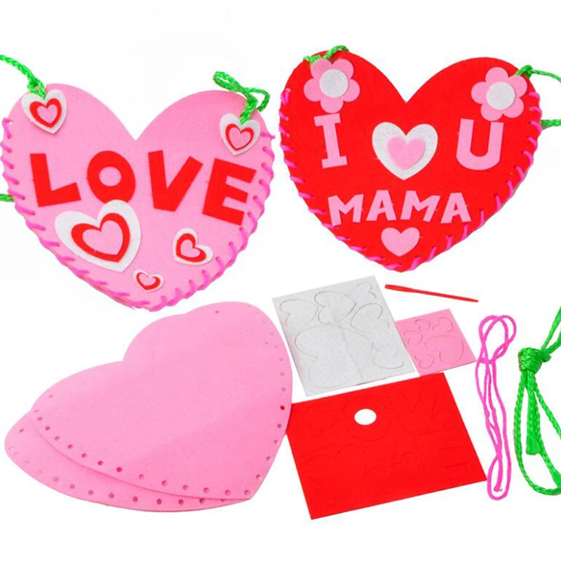 Детский рюкзак ручной работы для шитья детский нетканый с сердцем Детские