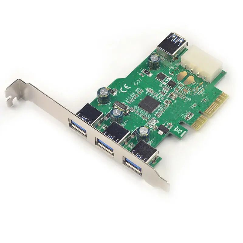 

USB 3.0 PCI-e expansion Card PCIe USB3.0 adapter 3 external + 1 internal USB