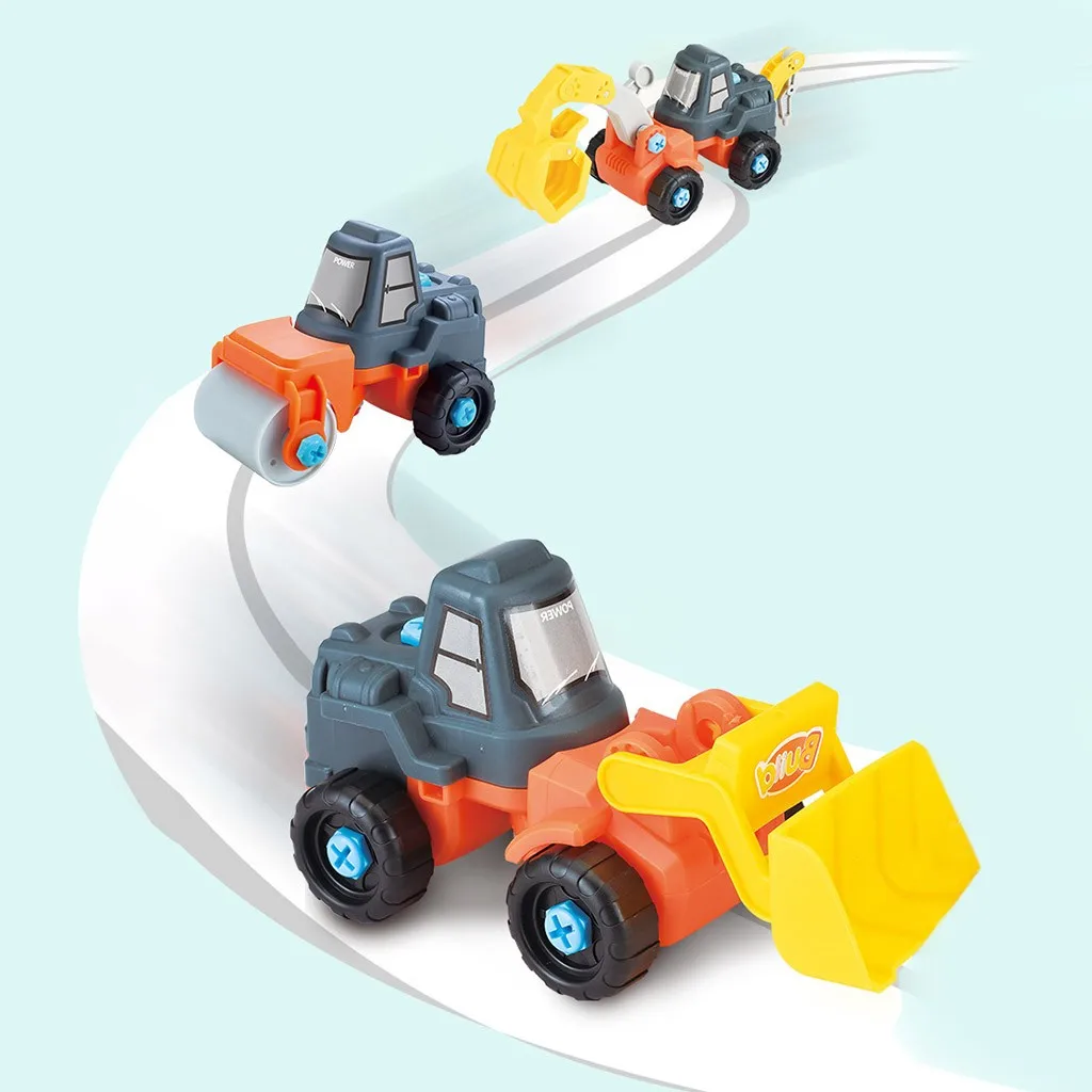 

Kids Educational Drill Toys Electric Drill Screws Puzzle 3D Assembled Hands-on Building Blocks Vehicle Doll Pretend Play Toy
