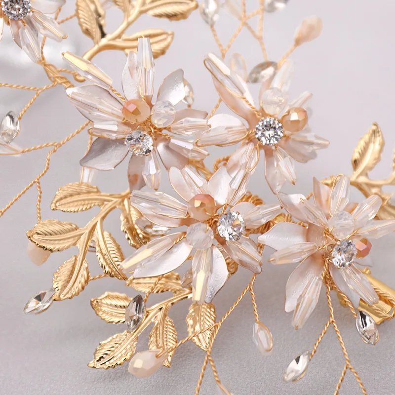 FORSEVEN ручная выделка женская обувь заколки для волос с металлическими уголками