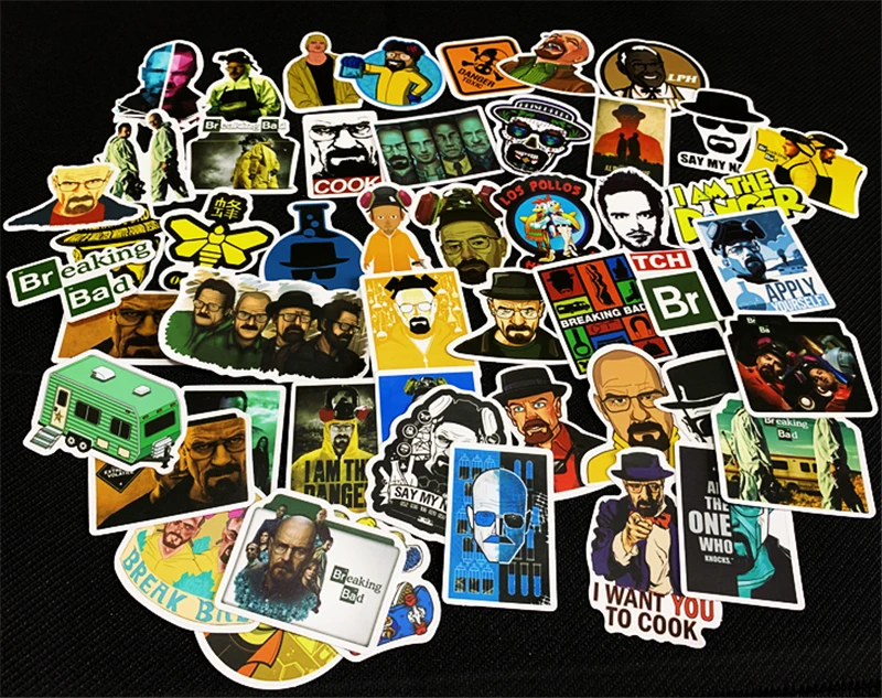 Наклейки во все тяжкие для ноутбука чемодана велосипеда скейтборда 50