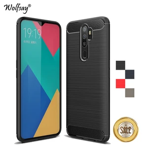 for oppo a9 2020 case luxury brush style armor soft rubber silicon phone case for oppo a9 2020 protective cover for oppo a9 2020 free global shipping
