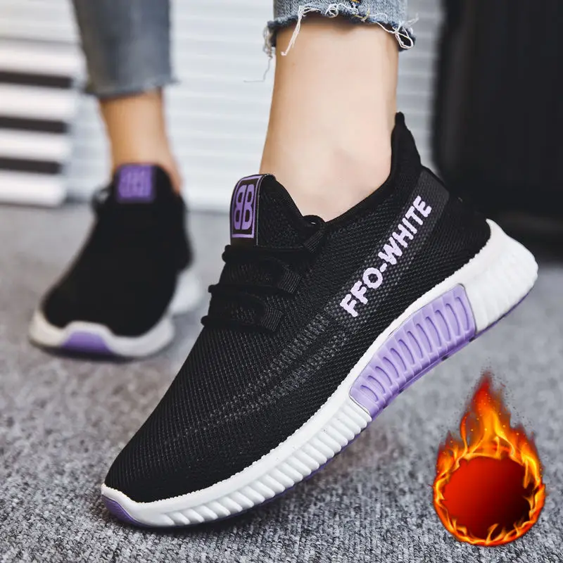 

Легкие женские кроссовки, модная повседневная обувь, дышащая женская обувь, Прогулочные кроссовки, женская обувь на мягкой подошве со шнуро...