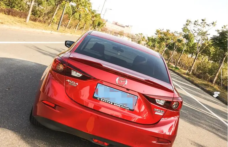 Спойлер для MAZDA Axela 2014 2016 светодиодсветильник ка 3 высококачественный материал ABS