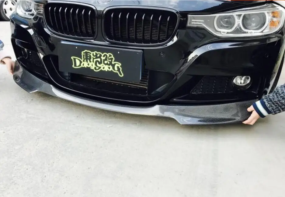 Автомобильный спойлер для переднего бампера из углеродного волокна