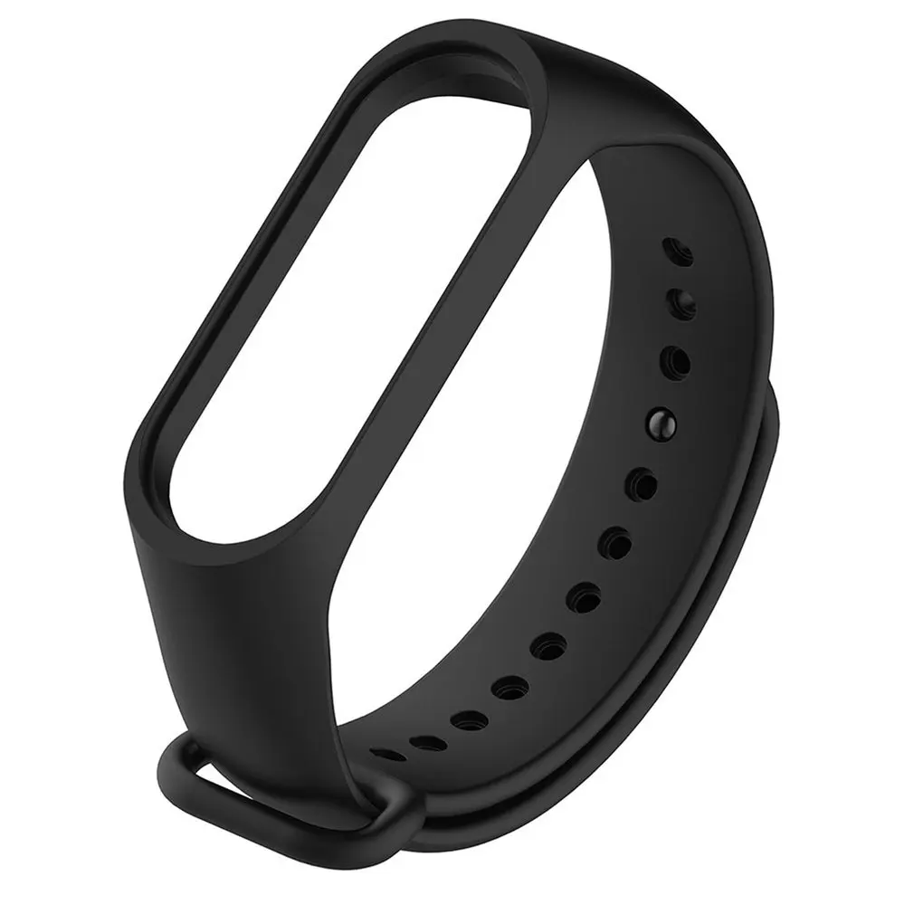 Силиконовый ремешок для Xiaomi Mi Band 3 глянцевый резиновый Смарт часы браслет