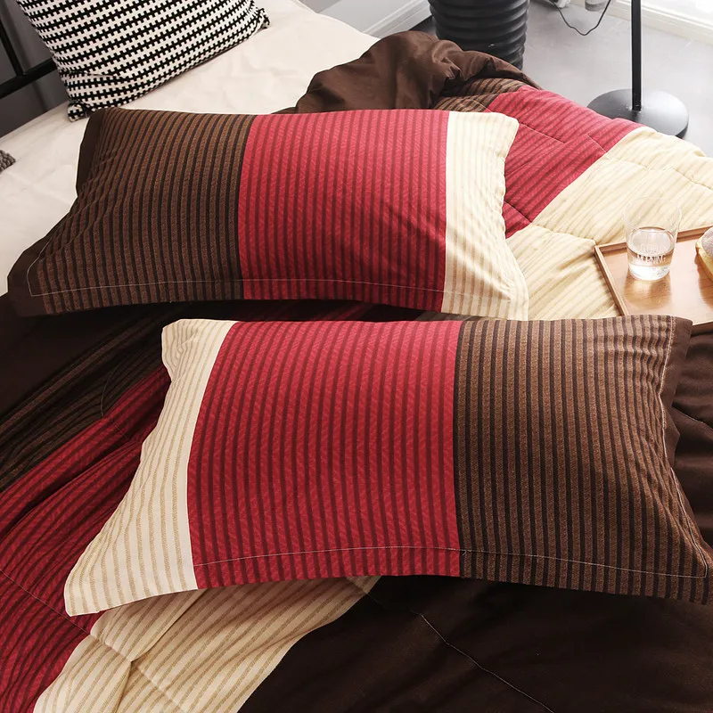 Новинка 2018 Комплект постельного белья в простом стиле одеяло + наволочка