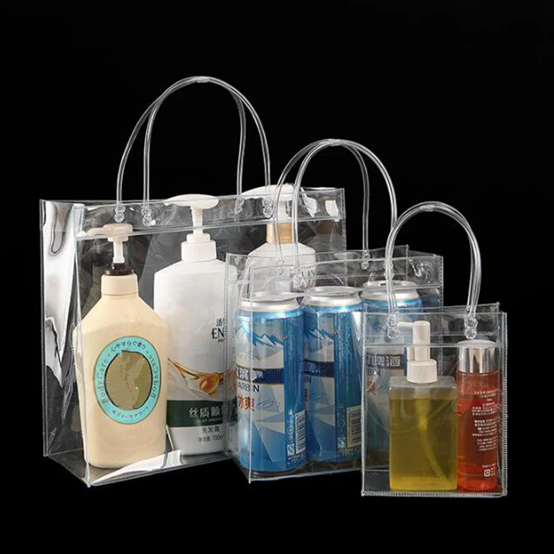 

PURDORED 1 pc Clear Cosmetic Bag Waterproof PVC Travel Makeup Bags Transparent Organizer Handbags Toiletry Bag Dropshipping