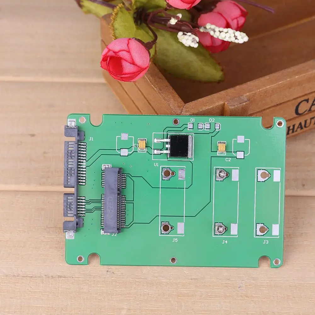 1 шт. SSD MSATA на 2 5 дюйма SATA 3 адаптер конвертер карта с дюймовым чехлом компьютерные