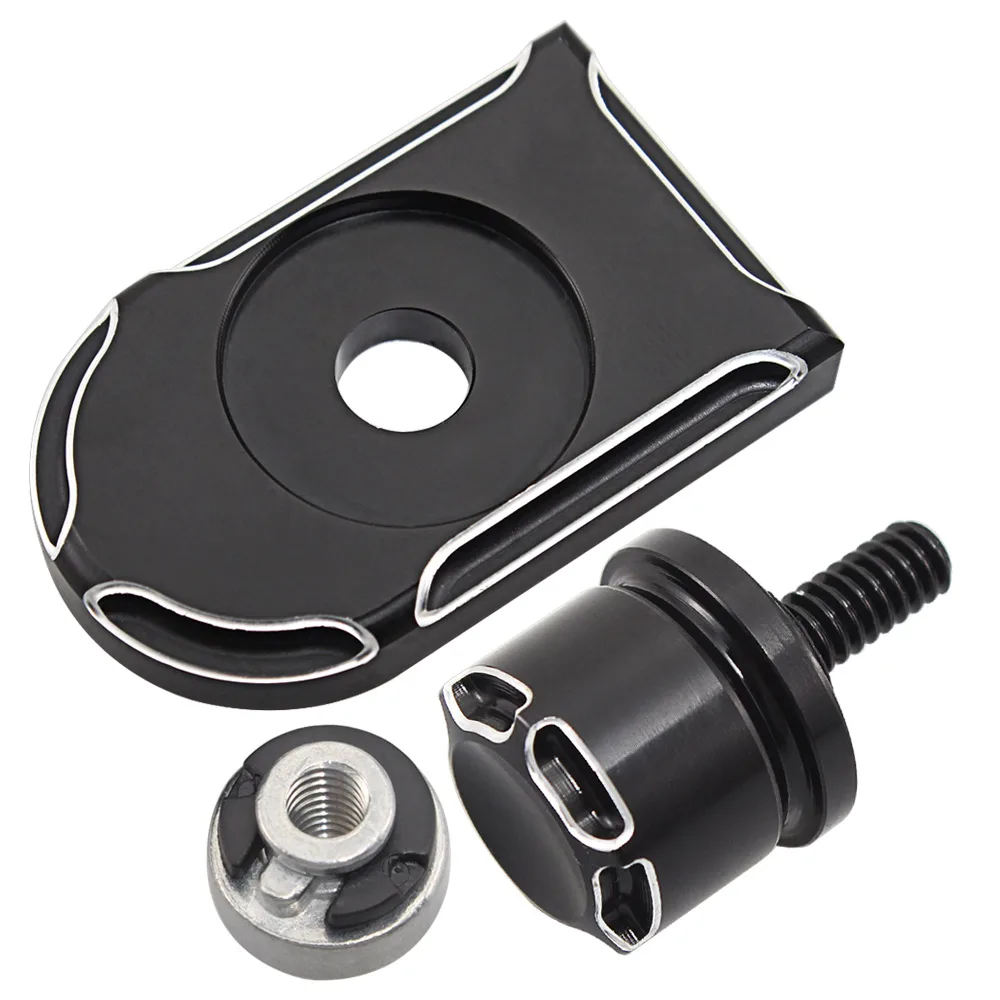 Rear Fender Seat Bolt Screw Nut Tab Edge Cut Mount Hardware Knob Cover For Harley XL Dyna Softail Touring Motorbikes 96-Later | Автомобили