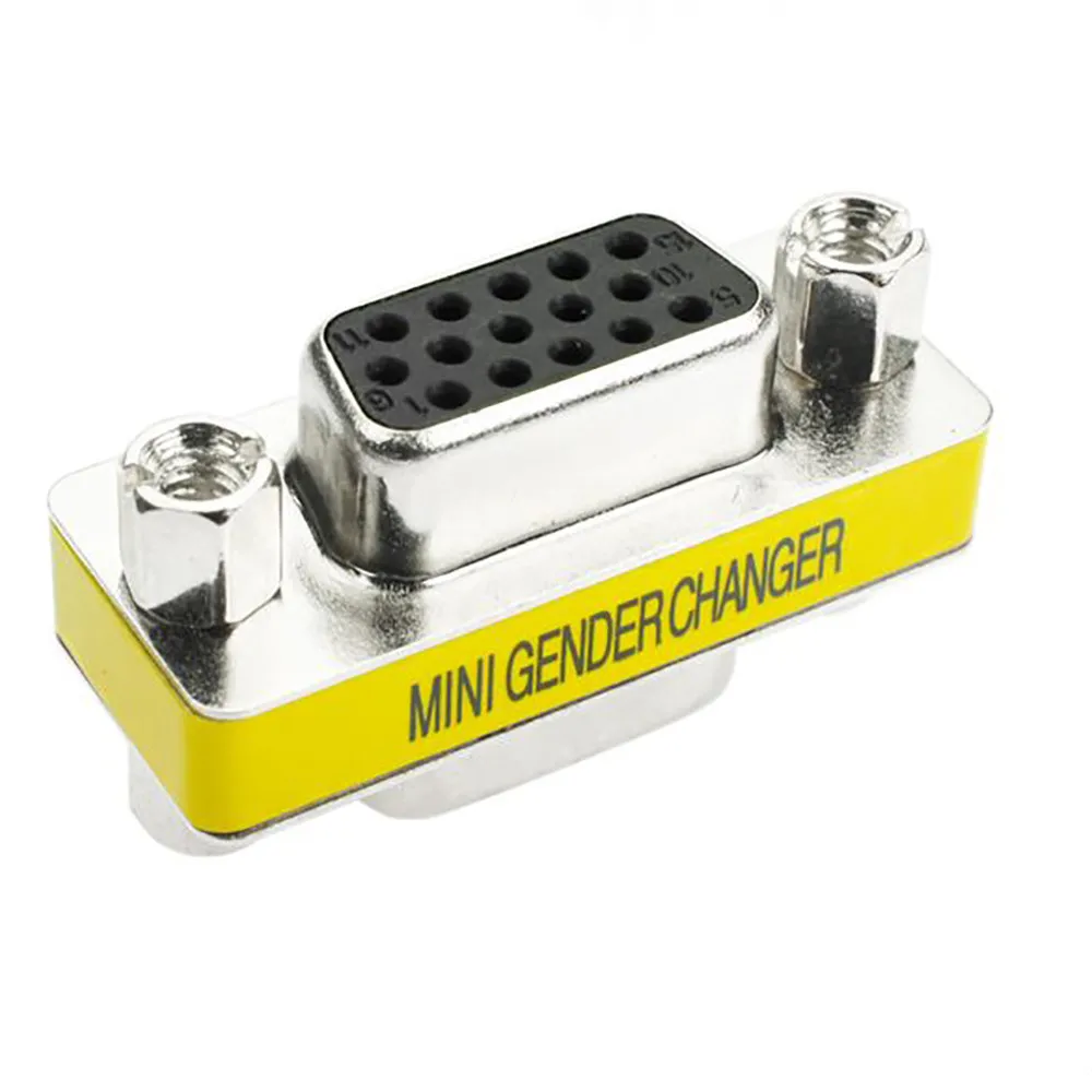 Адаптер конвертора EPULA Female to VGA HD15 Pin Gender Changer для мониторов проекторы разветвители