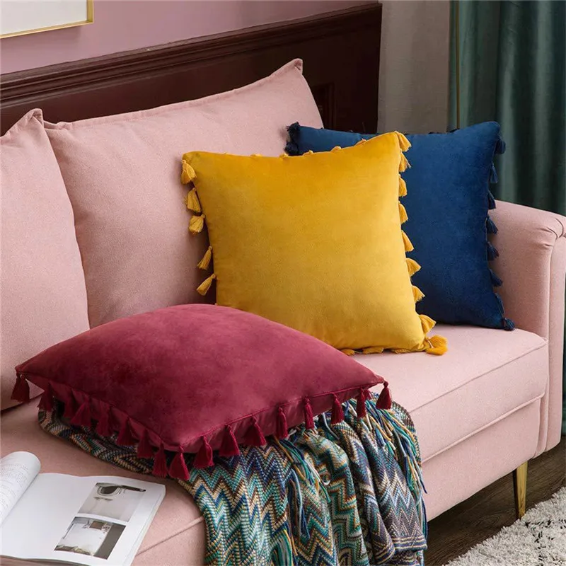 Чехол для подушки в простом стиле 45 х45 см | Дом и сад