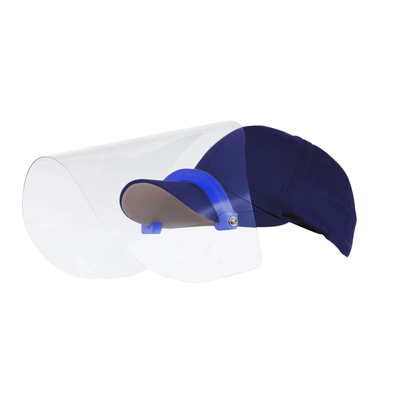 

2PC Flip Baseball Cap Transparent Pvc Mask Anti-fog Anti-Oil Protect Eye Clear Face Cover Transparent mascarillas