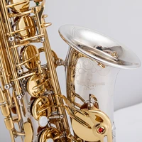 brand new japan sax wo37 alto saxophone nickel plated gold key professional super play sax mouthpiece with case