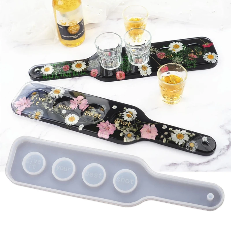 

Champagne Glass Mold Serving Board Wine Glass Holder Epoxy Resin Molds Silicone