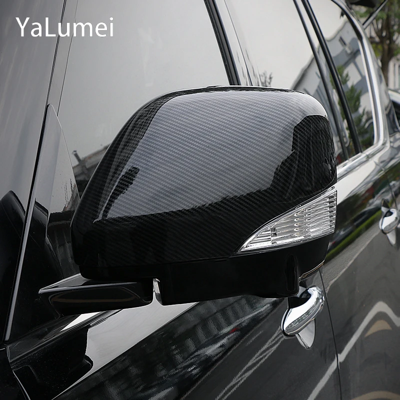 Чехол для автомобильного зеркала заднего вида из углеродного волокна подходит