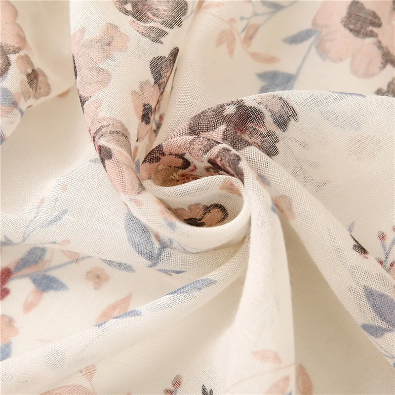 2021 Женская Осенняя мода винтажная Цветочная кисточка модель из пашмины с