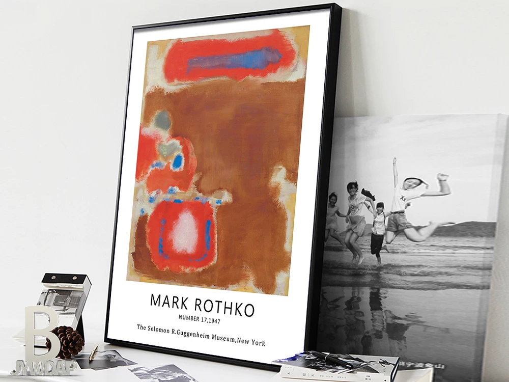 Выставочный плакат Mark Rothko музей гуггенхейма Нью-Йорк 1970 печать абстрактная