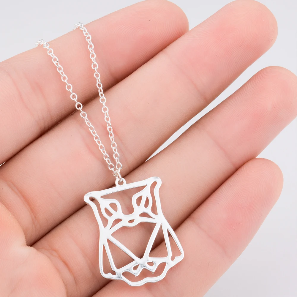 Ожерелье Jisensp с подвеской в виде полых животных винтажное украшение для женщин и