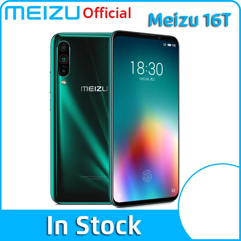 Оригинал Meizu 16 T 6 ГБ 8 128 256 Смартфон Snapdragon 855 тройная камера Sony 4500 мАч большая