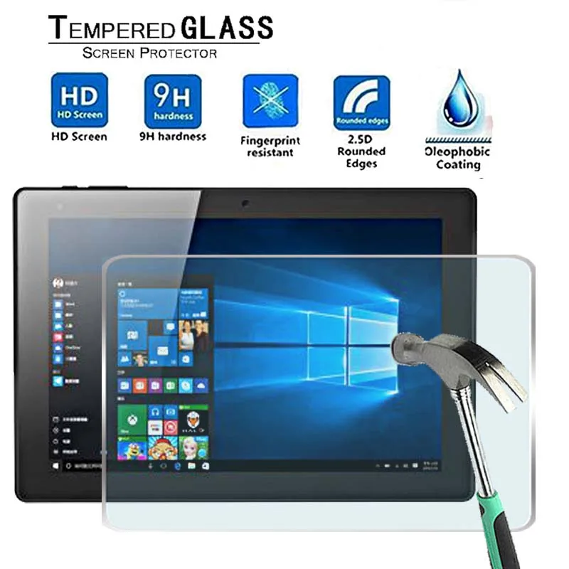 

For Chuwi HI10 -Premium Tablet 9H Ultra clear Tempered Glass Screen Protector Film Protector Guard Cover