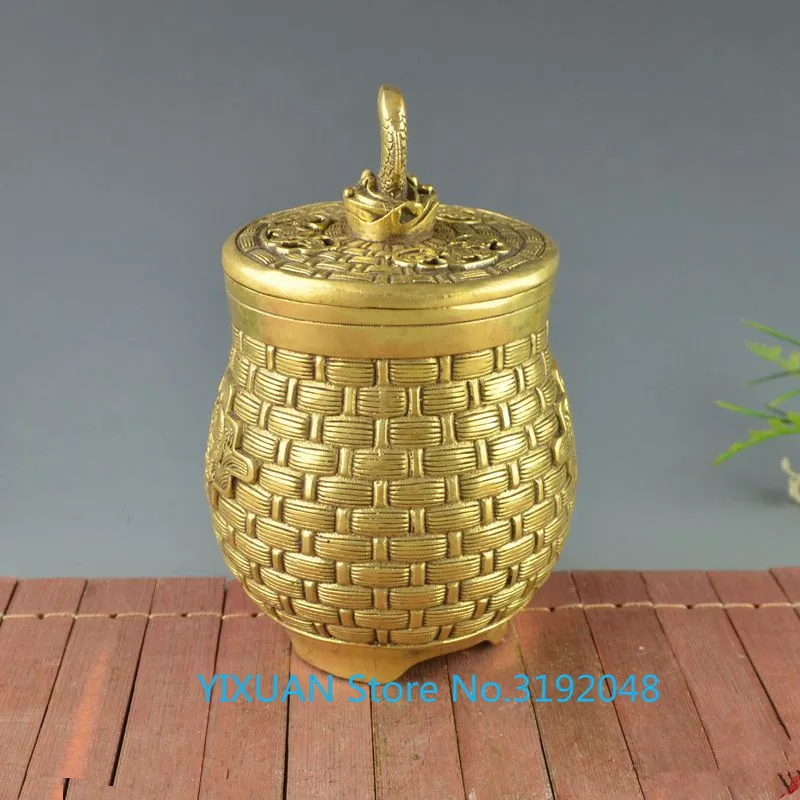 Cobre carpa puerta de dragón saltarina pescado anual bote depósito cobre olla ahorro murciélago |Статуэтки и миниатюры| |