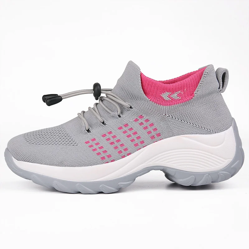 

Shoes For Women Platform Sports Shoes Charming Breathable Mesh Lace Up Casual Running Footwear 2021 Sneakers Women's Large Size