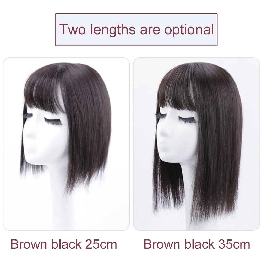 

Синтетические прямые челки, 3DAir, сменные блоки, прямые челки на заколке, удлинитель волос для женщин, XUANGUANG