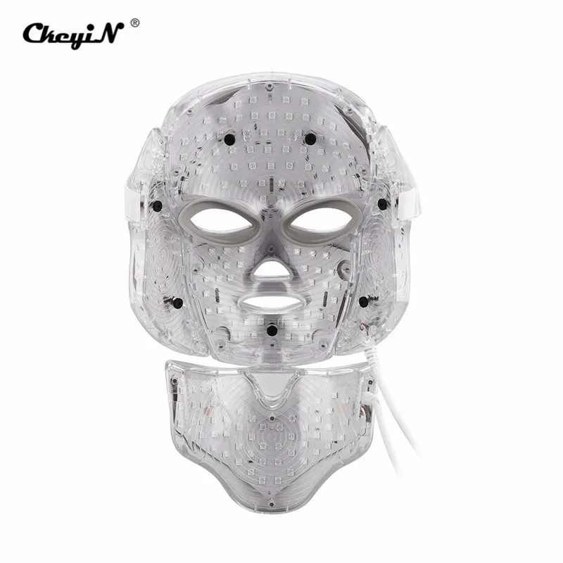 7 цветов Светодиодная маска для лица светодиодная Корейская фотонная терапия