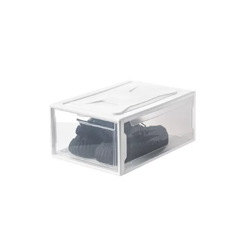 

Thicken transparent Shoe Box plastic Shoes Storage Dust Proof Display Sneakers Box Organizer Can Be Stacked Plastic Container