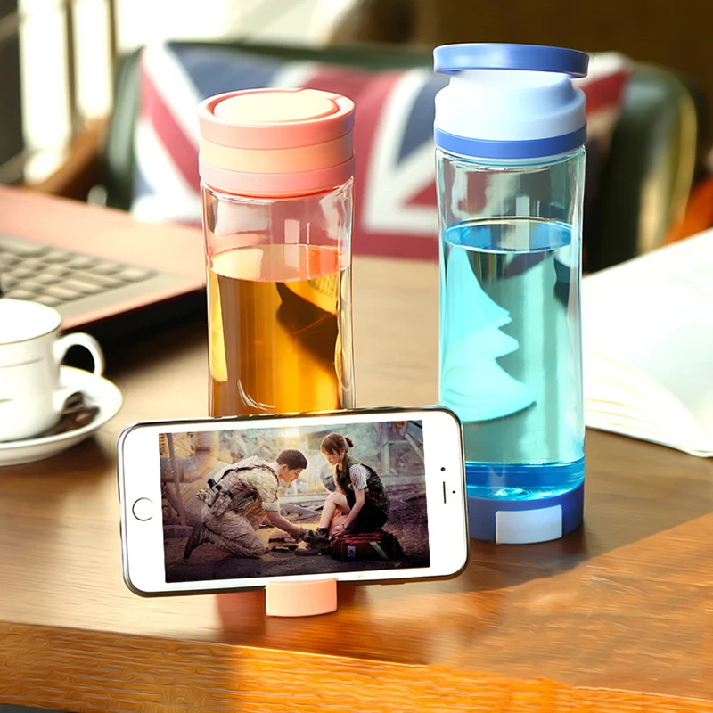 Креативный держатель для телефона тритановый Пластиковый Кристалл бутылка воды