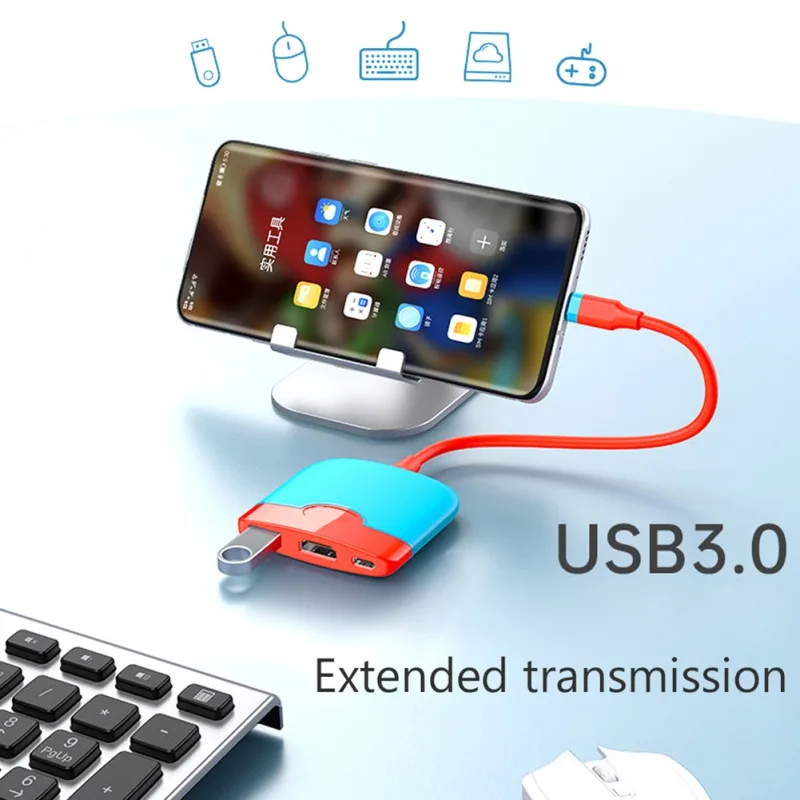 USBC к 4K HDMI-совместимый адаптер ТВ док-станция для Nintendo Switch USB3.0 зарядная удлинитель