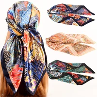 female silk neck scarf luxury printed scarf woman hair scarves foulards head band shawls and wraps neckerchief women bandanas