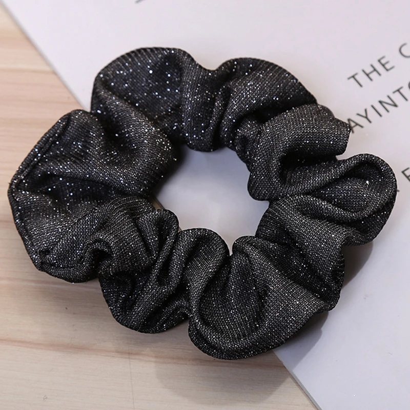 

5PCS Hair Bobble Scrunchies Solid Color Elastic Hair Bands Hair Tie Scrunchies Hair Tie Rope Ponytail Holder Accessories