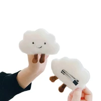 fantastic brooch pin hair clips smiling face decoration fluffy decoration plush cartoon clouds brooch pin for ornament