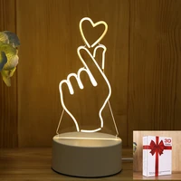3d led novelty illusion table lamp creative push button switch indoor night light for bedroom indie kid decor birthday gift