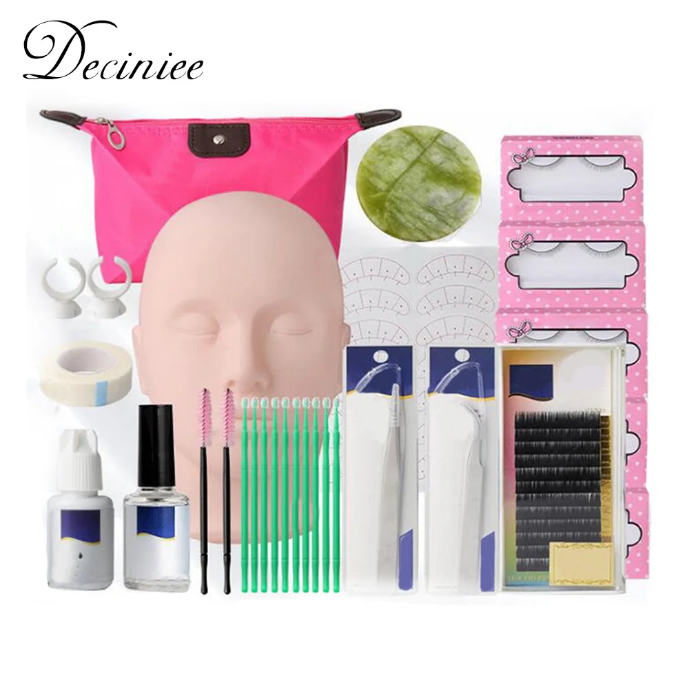 Накладные ресницы для практических занятий набор макияжа головы манекена