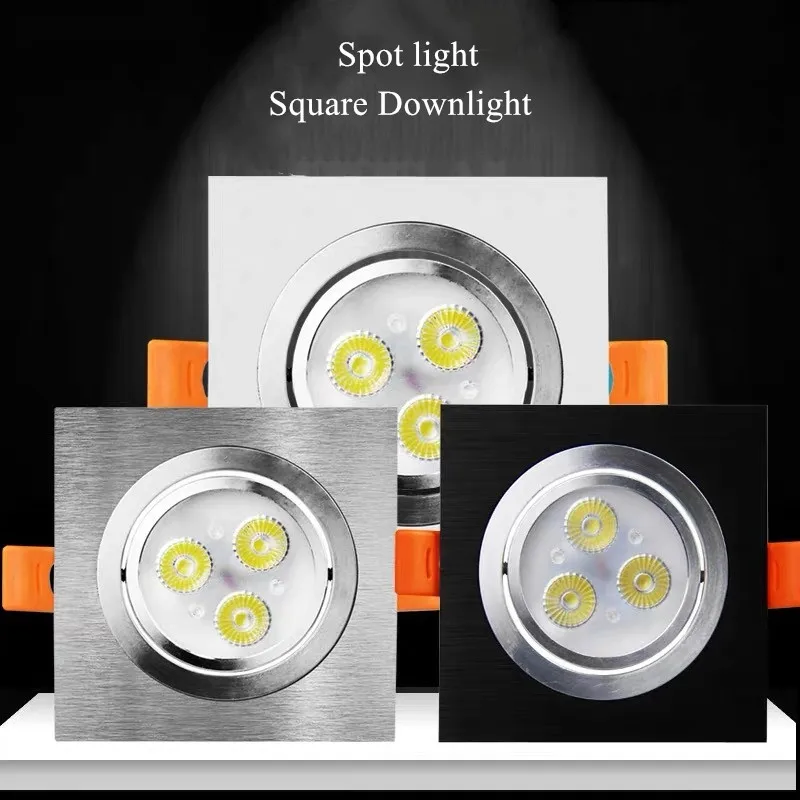 Высокая мощность 9 Вт 12 Светодиодный светильник с регулируемой яркостью Epistar