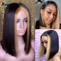 27 ombre bob wig lace front human hair wigs for women honey blonde straight lace front wig highlight wig human hair bob wigs