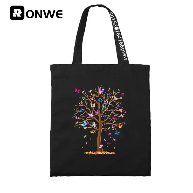 

Cute Feed Me Women Print Reusable Shopping Canvas Bag Girl Tote Eco Harajuku Shopper Shoulder Bags,Drop Ship