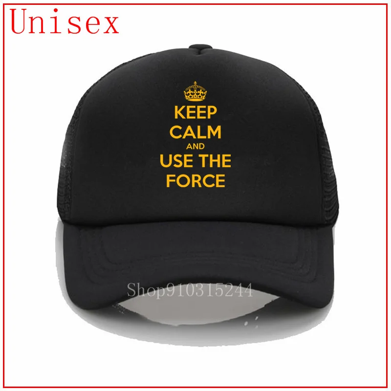 Бейсболка с пластиковым покрытием для женщин надписью keep calm and use the force соломенная