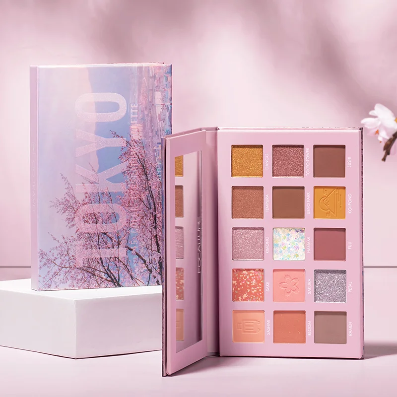 

FOCALLURE Brand TOKYO Eyeshadow Palette High Pigment Smooth Silky 15 Colors Shades Makeup Eye Shadow Palette