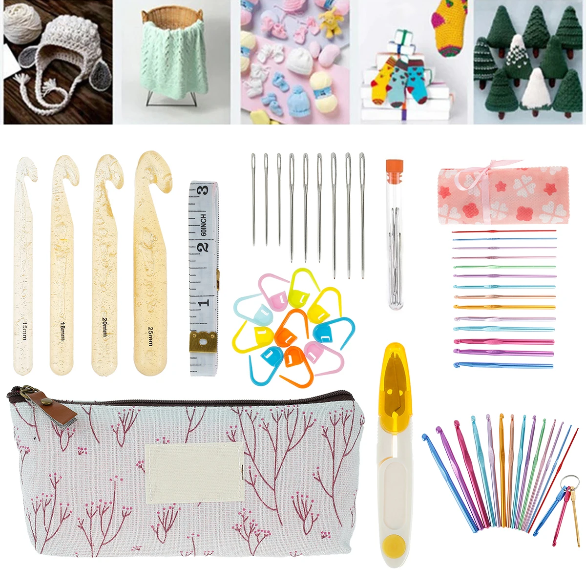 

Набор крючков для вязания, 14/18/27 шт.